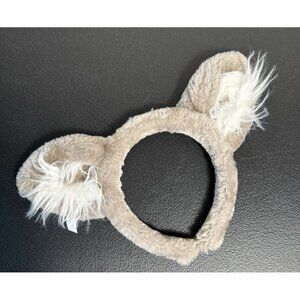 Great Wolf Lodge Gray Wolf Headband With Wolf Ears Furry Soft